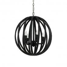  2320-79 - Madera Coco Chandelier Black